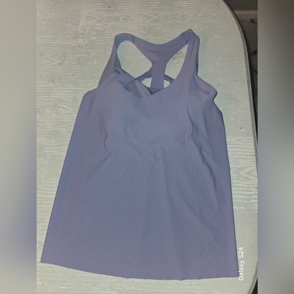Women's Purple Tank Top Athleta Sz XS Built In Padded Bra
